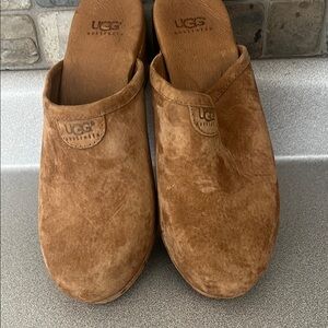 UGG Brown Suede Mules